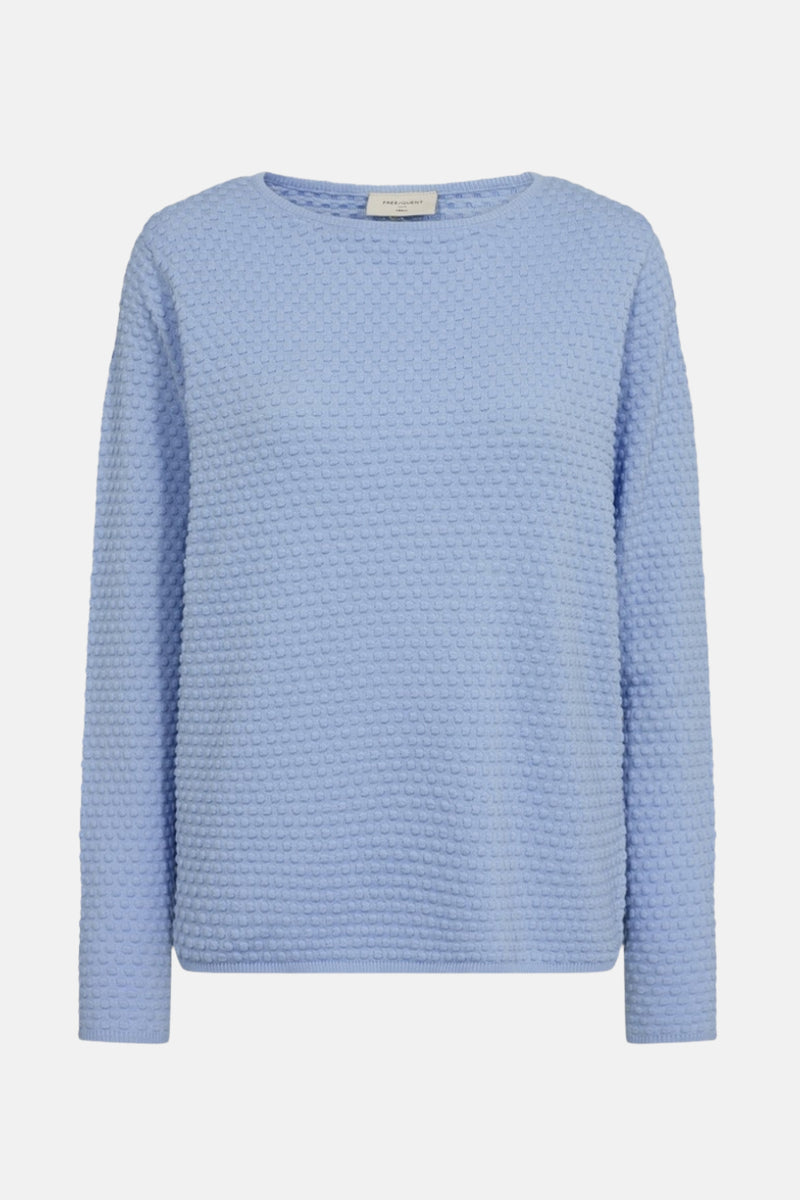 Pull à col rond - bleu