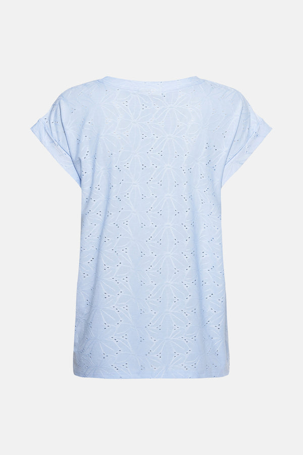 Top uni manches courtes Bleu - FREEQUENT