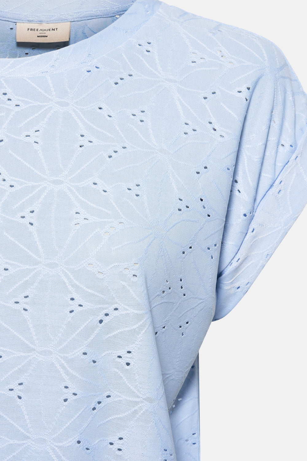 Top uni manches courtes Bleu - FREEQUENT