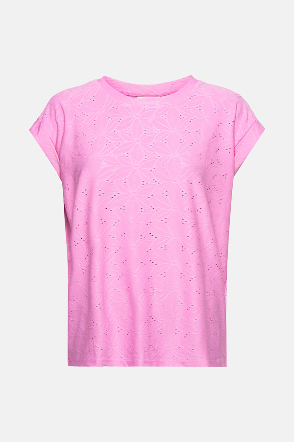 Top uni manches courtes Rose - FREEQUENT