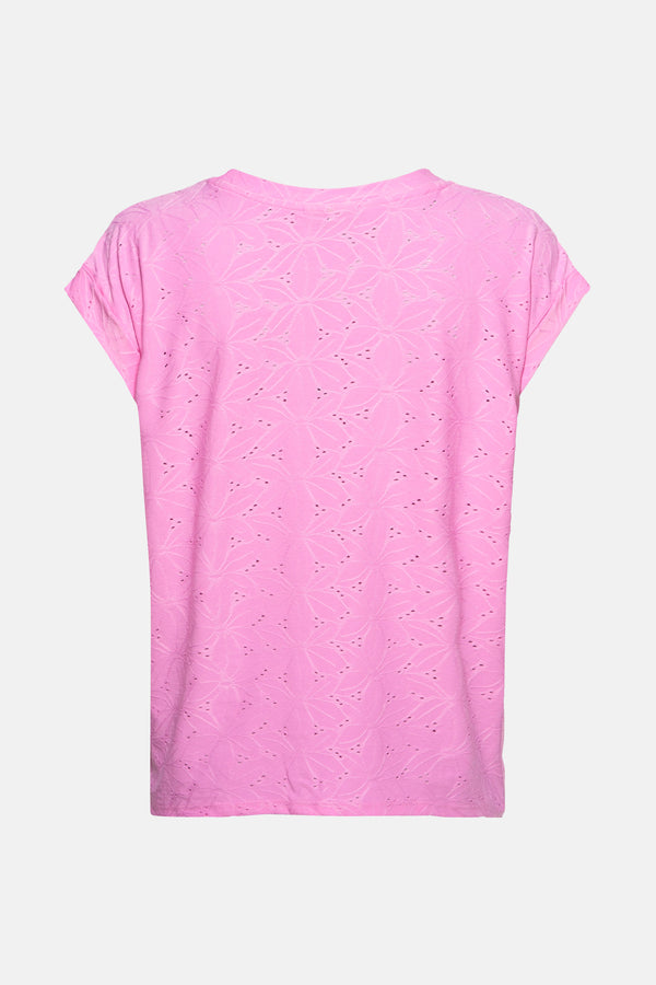 Top uni manches courtes Rose - FREEQUENT