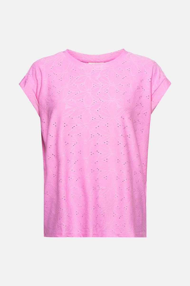 Top uni manches courtes Rose - FREEQUENT