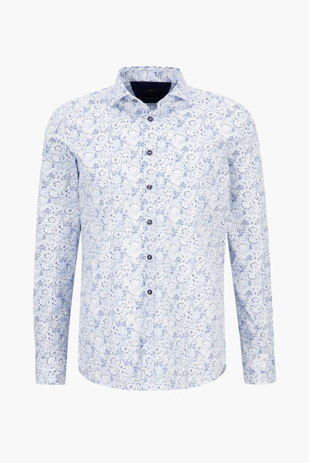 Hemd met lange mouwen - blauw