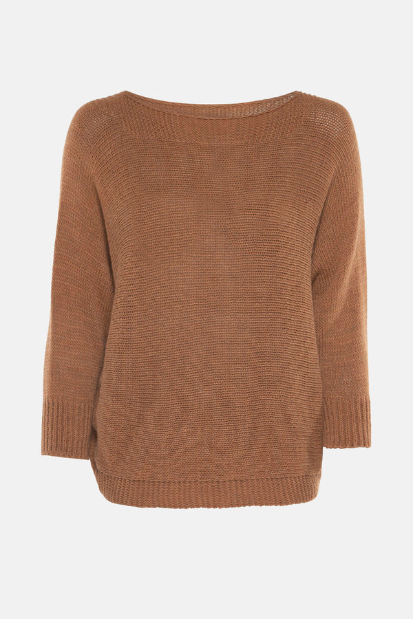 Pull col rond COGNAC - Terra di Siena
