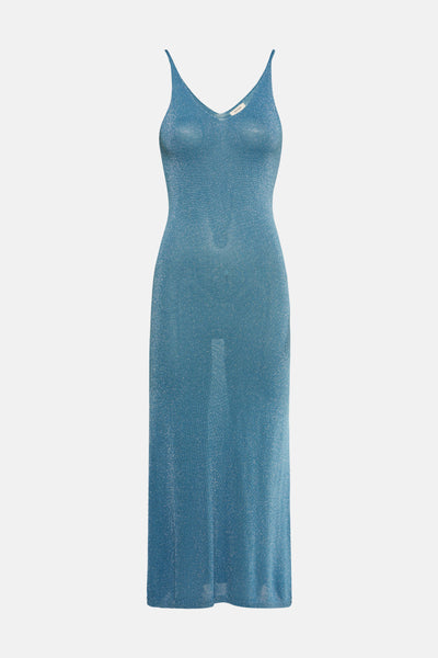 	Dames tops kleed zonder mouw Turquoise - GOA GOA