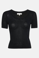Pull col rond Noir - GOA GOA