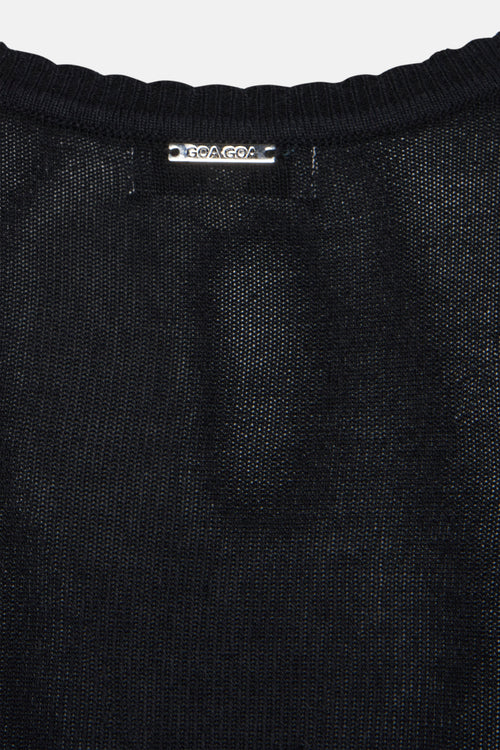 Pull col rond Noir - GOA GOA