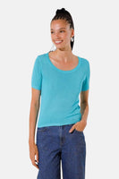 Pull col rond Bleu - GOA GOA