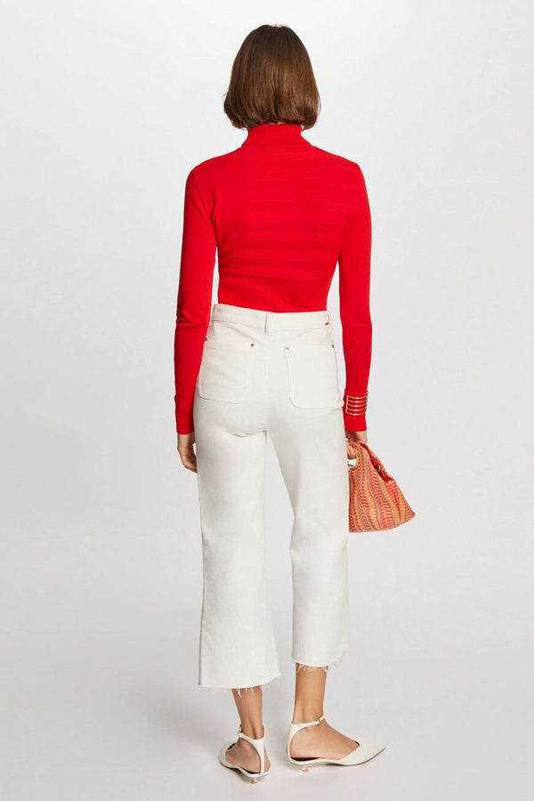 Pull col montant Rouge - Morgan de Toi
