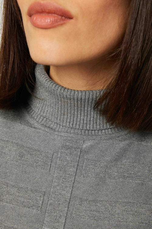 Pull col montant Gris - Morgan de Toi