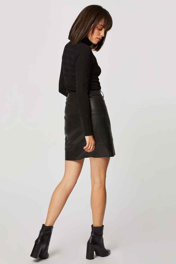Pull col montant Noir - Morgan de Toi