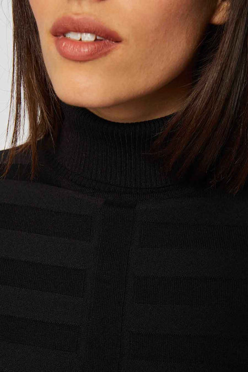 Pull col montant Noir - Morgan de Toi