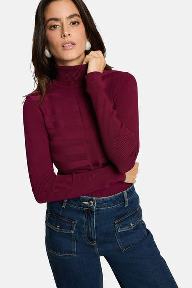 Pull met rolkraag - PRUNE