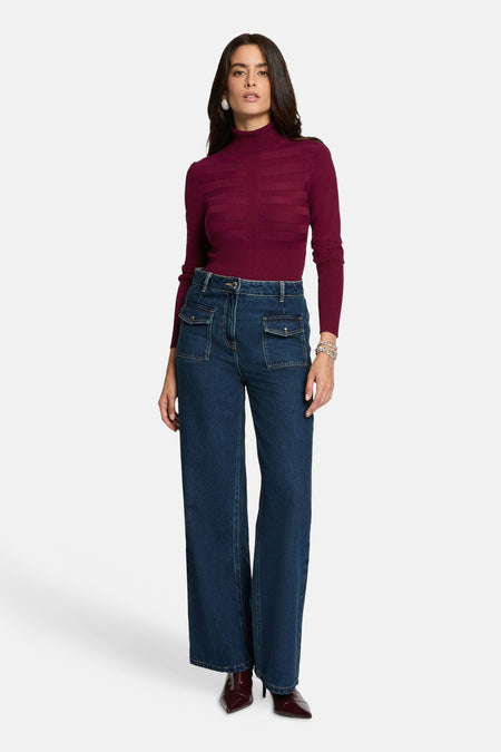 Pull met rolkraag - PRUNE
