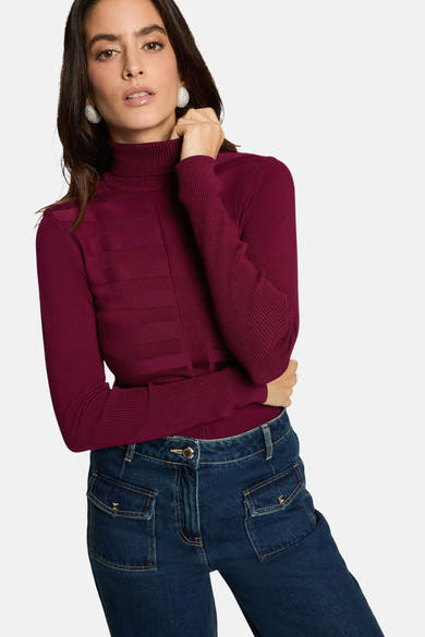 Pull met rolkraag - PRUNE