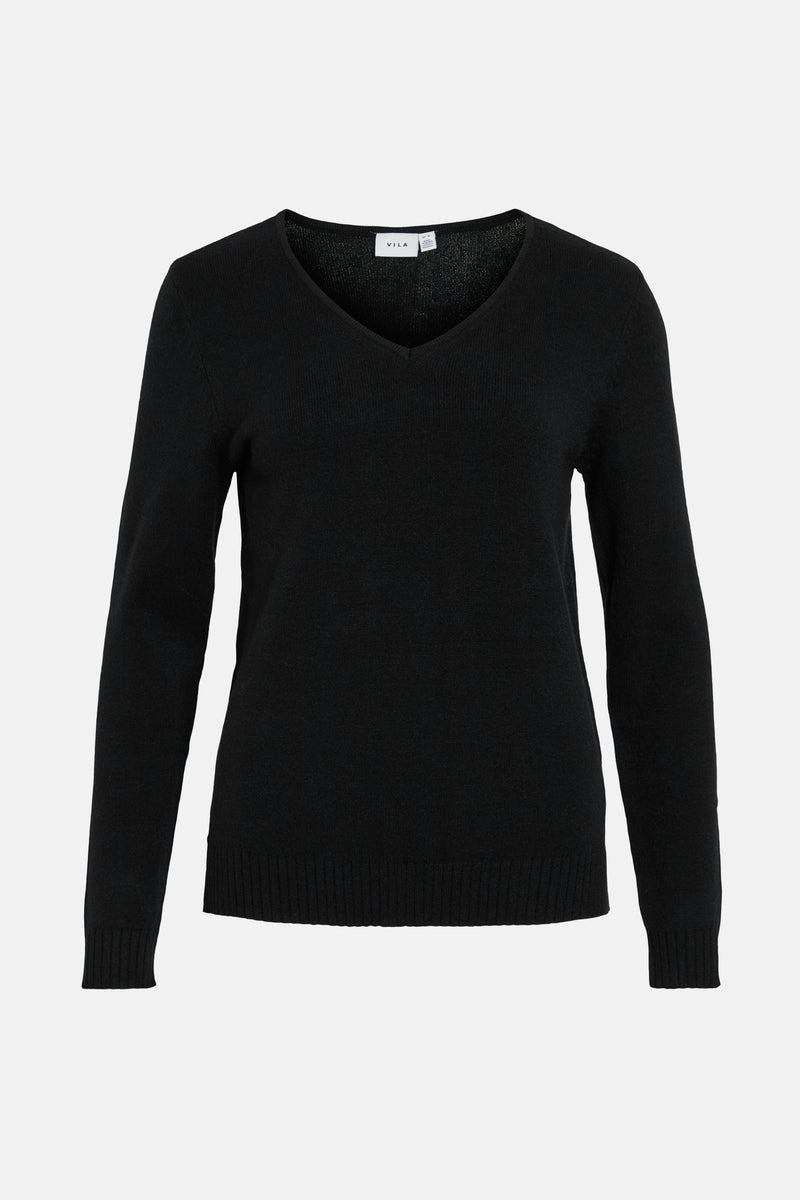 VIRIL V-NECK L/S  KNIT TOP - NOOS
