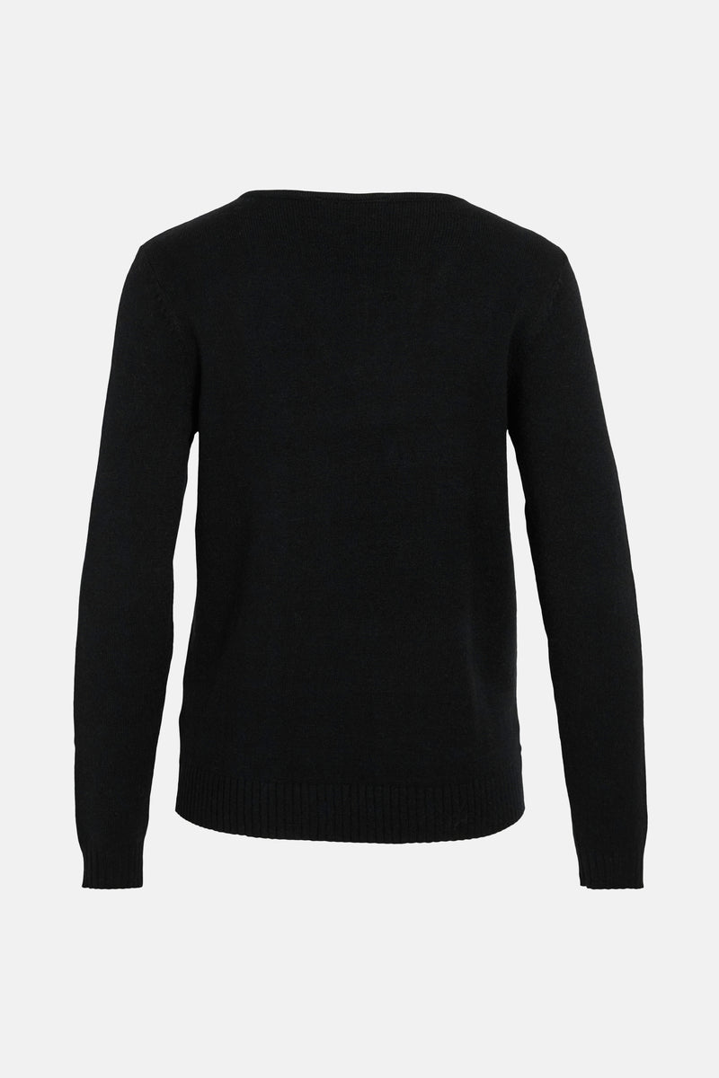 VIRIL V-NECK L/S  KNIT TOP - NOOS