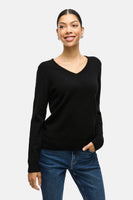 VIRIL V-NECK L/S  KNIT TOP - NOOS