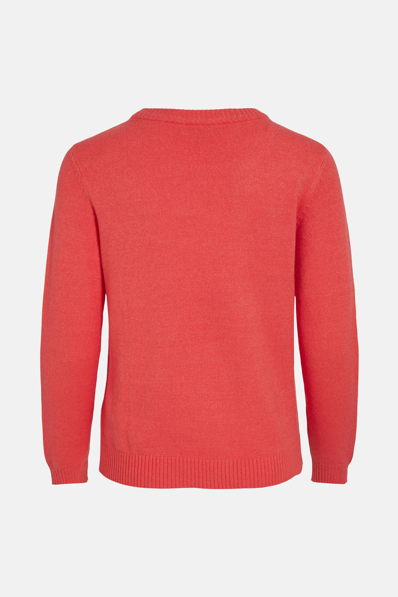 VIRIL O-NECK L/S  KNIT TOP - NOOS