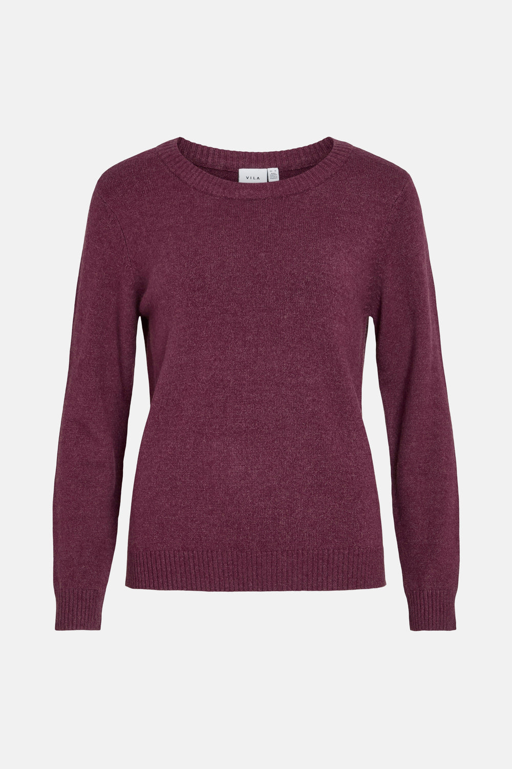 VIRIL O-NECK L/S  KNIT TOP - NOOS