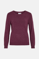 VIRIL O-NECK L/S  KNIT TOP - NOOS