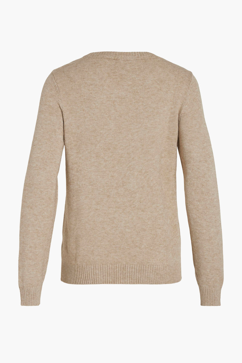 VIRIL O-NECK L/S  KNIT TOP - NOOS