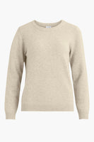 Pull col rond Beige - VILA®