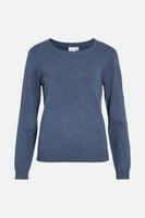 Pull col rond Bleu - VILA®