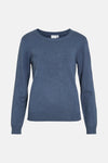 Pull met ronde hals - blauw