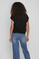 VIELLETTE S/S SATIN TOP - NOOS