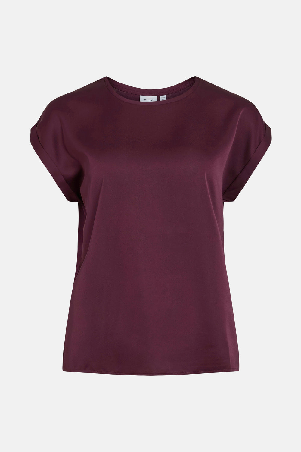 VIELLETTE S/S SATIN TOP - NOOS