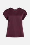 VIELLETTE S/S SATIN TOP - NOOS