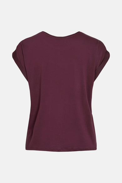 VIELLETTE S/S SATIN TOP - NOOS