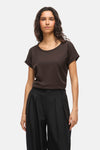 T-shirt à manches courtes - brun