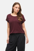 T-shirt met korte mouwen - Bordeaux
