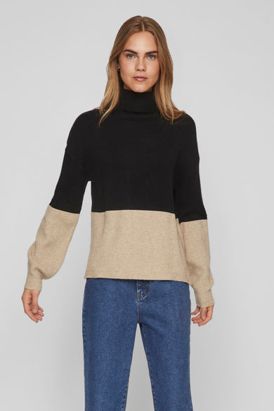 Pull col montant Noir - VILA®