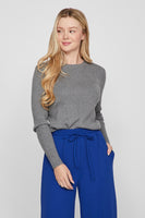 Pull col rond Gris - VILA®