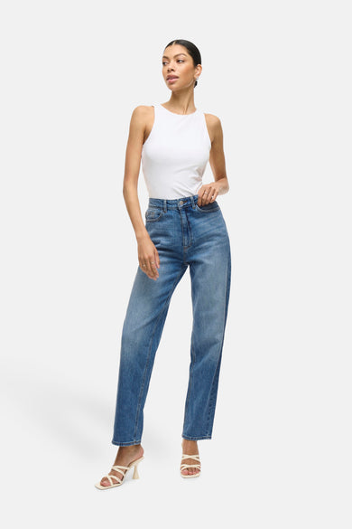 VIKELLY JAF HW STRAIGHT JEANS-NOOS