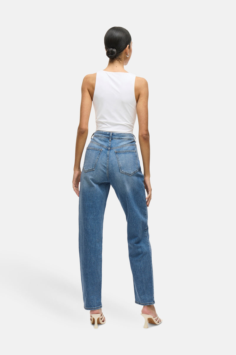 VIKELLY JAF HW STRAIGHT JEANS-NOOS
