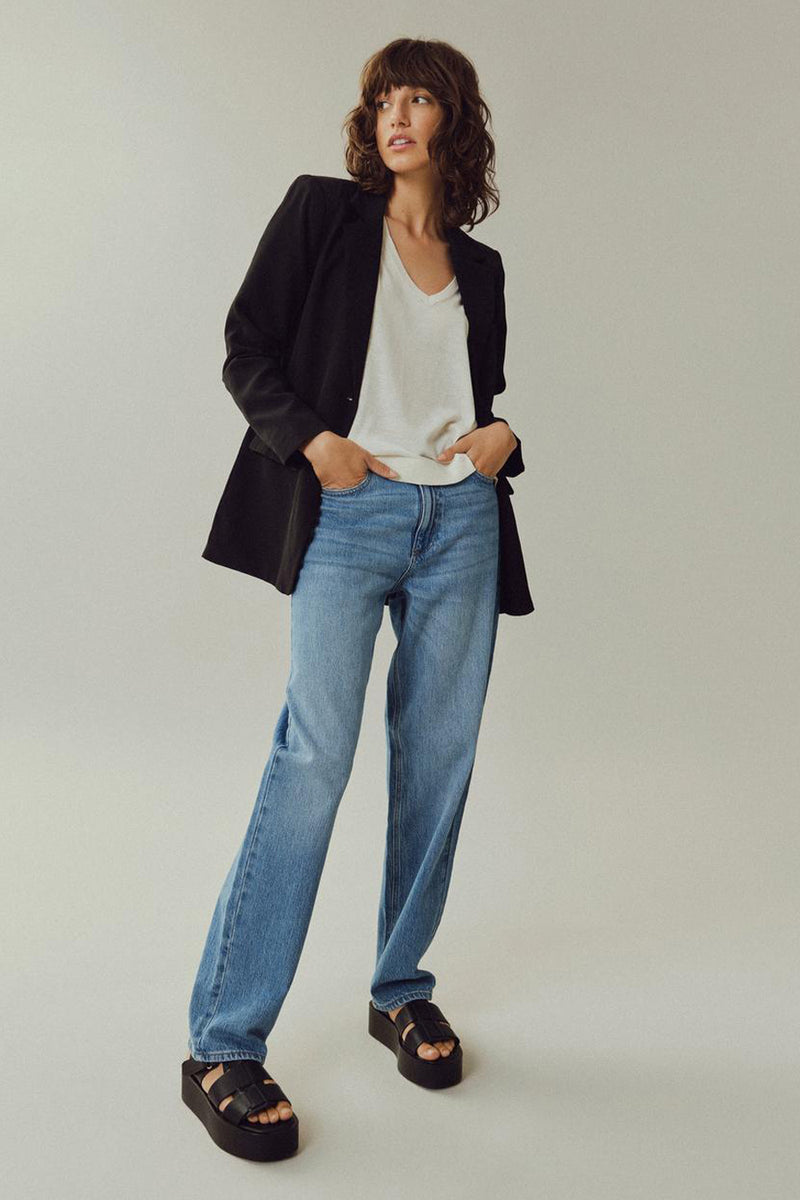 VIKELLY JAF HW STRAIGHT JEANS-NOOS