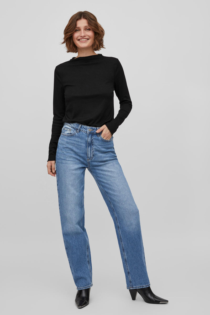 VIKELLY JAF HW STRAIGHT JEANS-NOOS