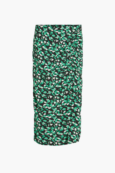Jupe midi - vert
