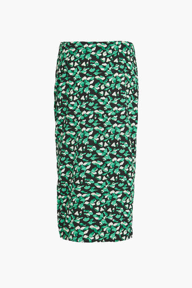 Jupe midi - vert