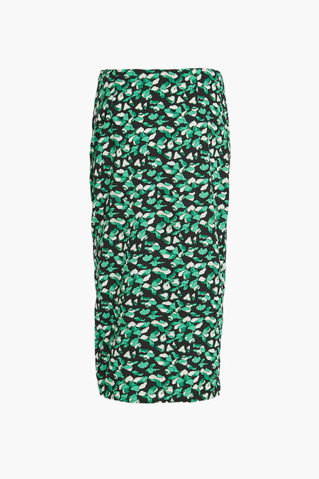 Jupe midi - vert