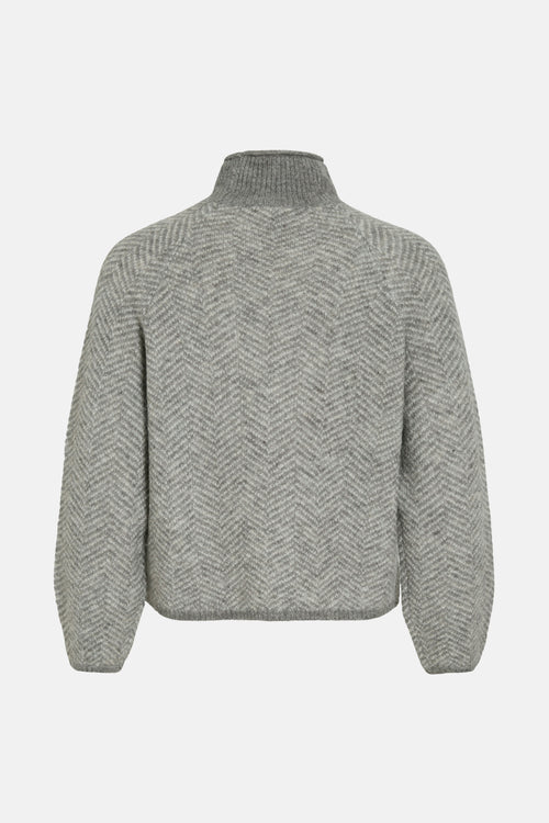 VILORY HIGH NECK L/S KNIT TOP - NOOS