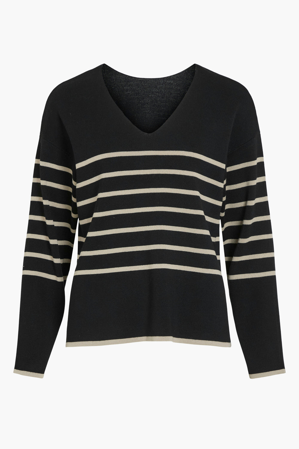 Pull col V Noir - VILA®