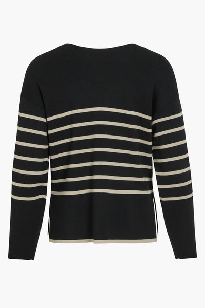 Pull col V Noir - VILA®