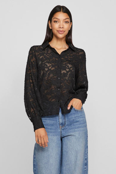Chemise à manches longues - noir