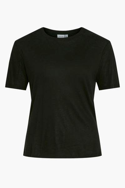 Top uni manches courtes Noir - VILA®