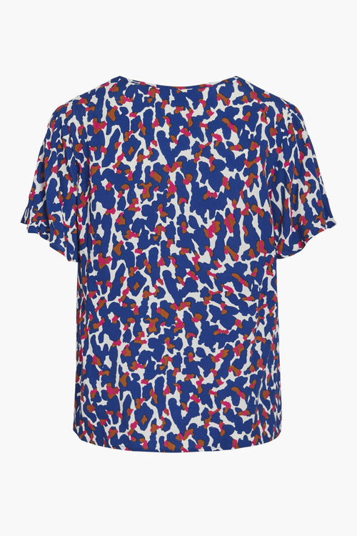 Blouse (korte mouwen) Blauw - VILA®